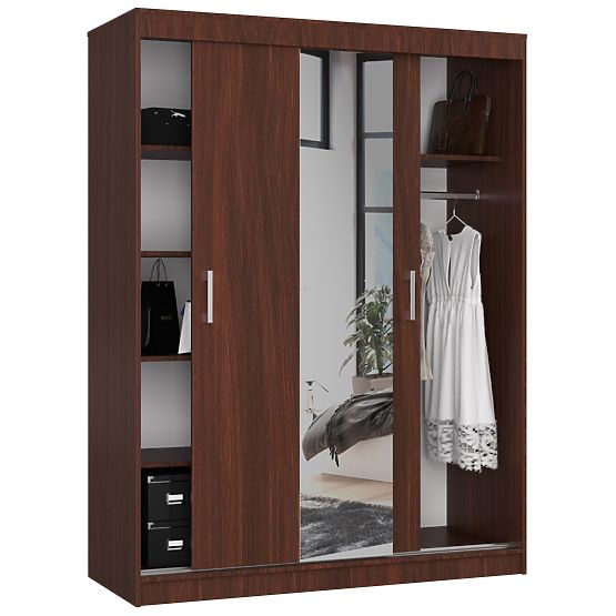 150 cm SZÉLES TOLÓSZEKRÉNY CLP WENGE