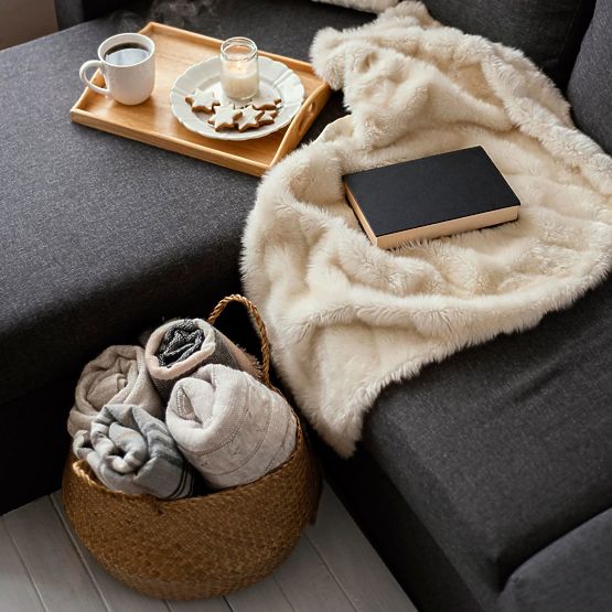 3 darabos természetes BOHO kosár készlet