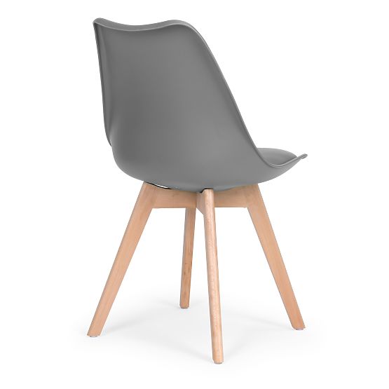 4 darabos szék szett nappaliba és étkezőbe párnával Szürke ModernHome