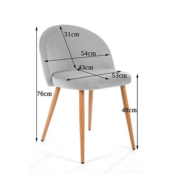 4 x Velúr kárpitozott szék SJ.075 Palackzöld