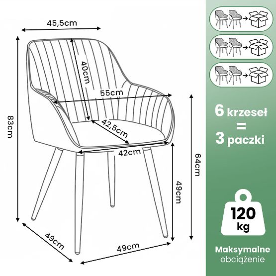 6x Bársony forgószék varrással Bézs TURNO Fekete lábak