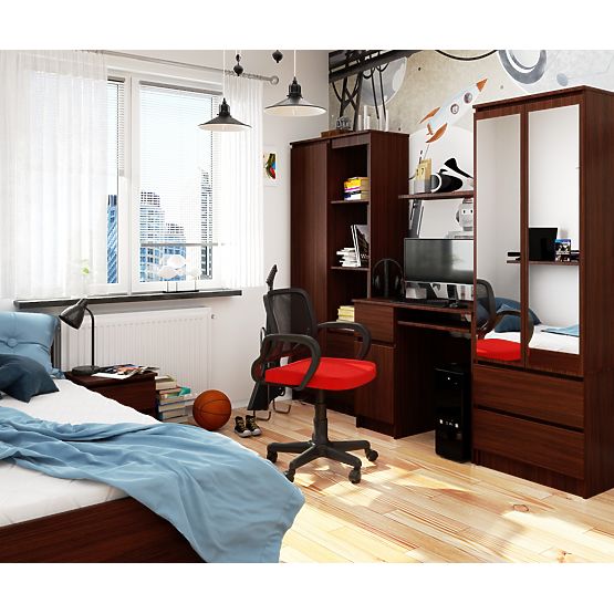 90 cm-es PIXEL JOBB OLDALI SZÁMÍTÓGÉPASZTAL WENGE