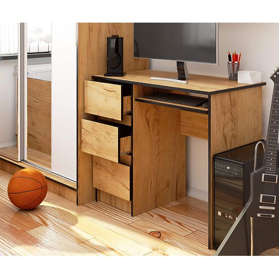 A-6 CLP ÍRÓASZTAL CRAFT TÖLGY BALOS