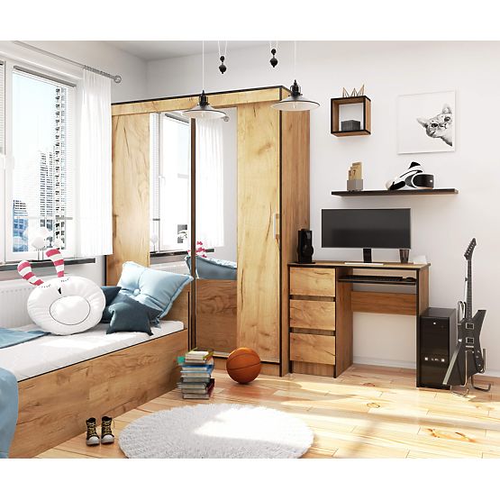 A-6 CLP ÍRÓASZTAL CRAFT TÖLGY BALOS