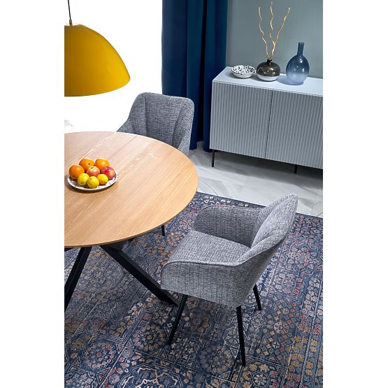 ACORD kinyitható asztal, természetes/fekete (2p=1db)