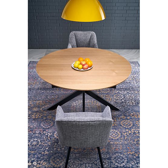 ACORD kinyitható asztal, természetes/fekete (2p=1db)