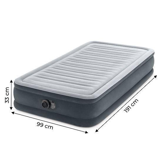 Ágy matrac 191x99 cm pumpával 1 személy részére Comfort 67766ND