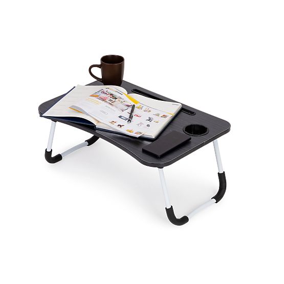 Ágyasztal laptophoz 60x40cm - Fekete