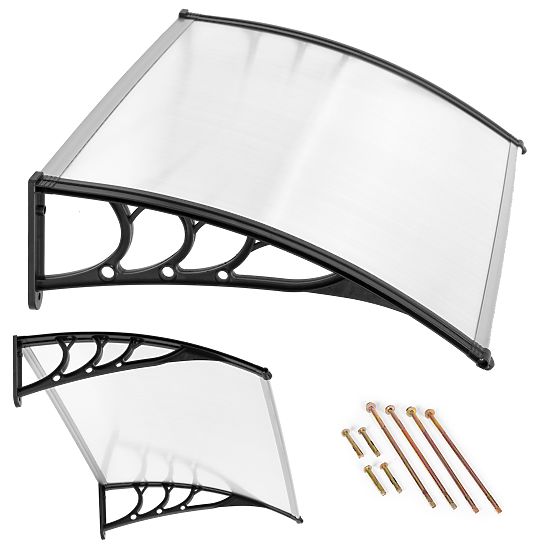 Ajtó fölötti tető 150x80 cm-es előtető polikarbonát védelem