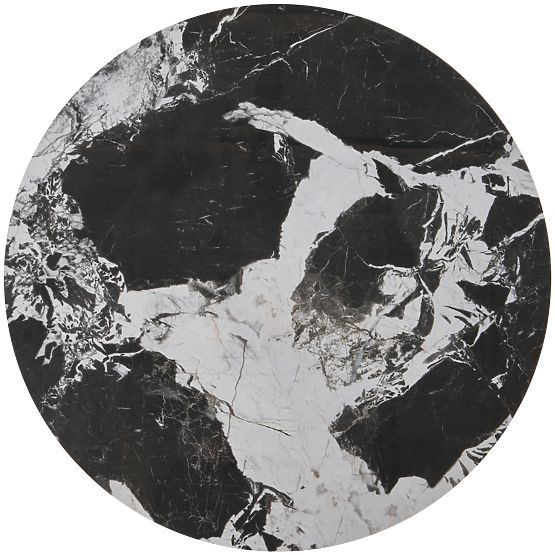 ALEXANDRA 2 asztal szett, fekete márvány / fekete