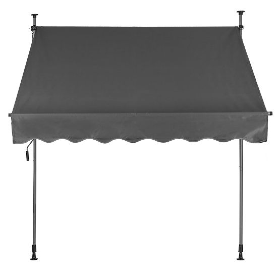 Állítható magasságú, vízálló erkély napellenző kézi hajtókarral