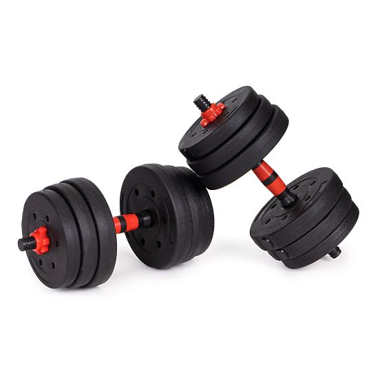 Állítható súlyzók 2 x 15kg súlyzó készlet 30kg rúd