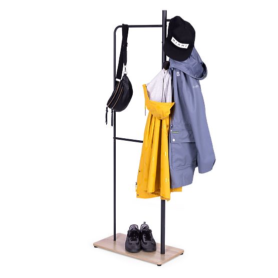 Álló ruhafogas cipőtartó polccal