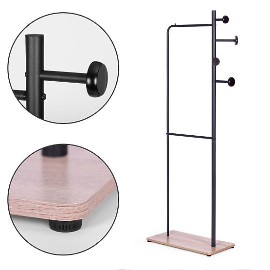 Álló ruhafogas cipőtartó polccal