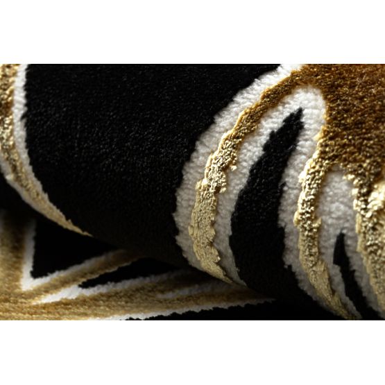 ALLURE 1964 Geometrikus szőnyeg - Strukturális, stílusos, glamour fekete / arany