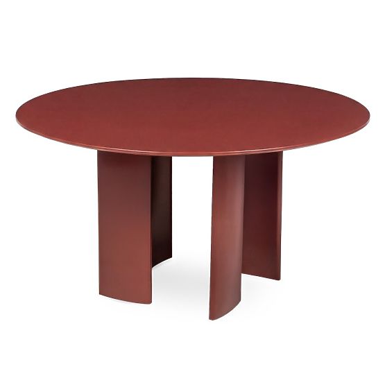 Amarello kerti asztal 140 cm, alumínium, kerek, borvörös barna