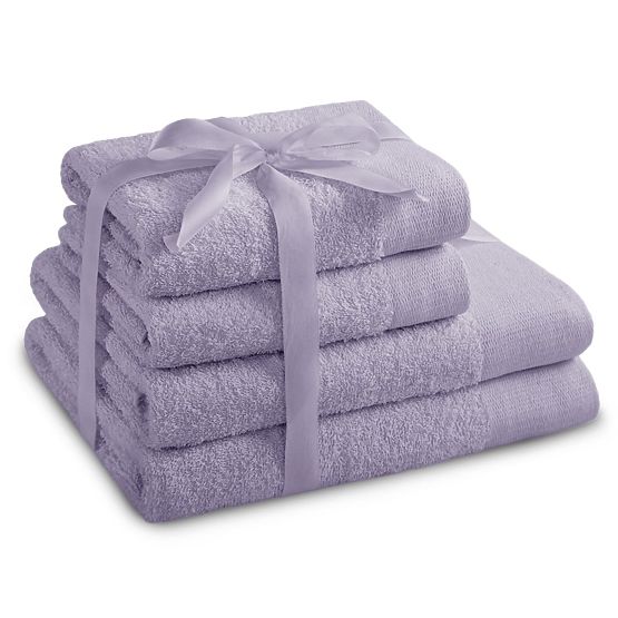 AMARI törölköző - AMELIAHOME lila szín klasszikus stílus 2*70x140+2*50x100 AmeliaHome