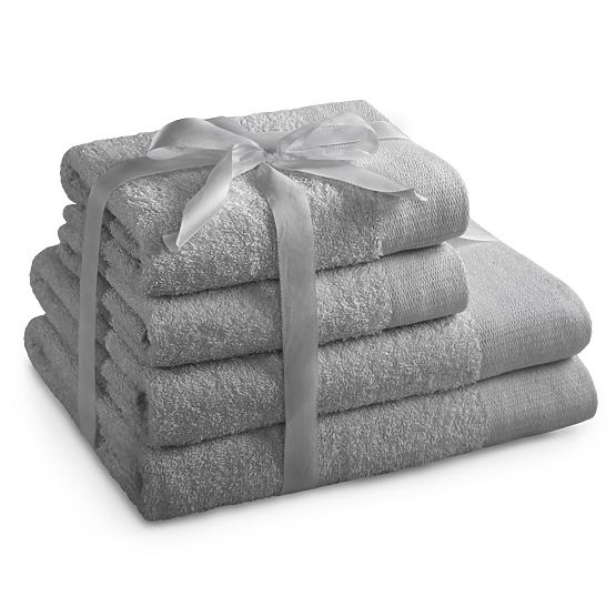 AMARI törölköző - AMELIAHOME szürke klasszikus stílus 2*70x140+2*50x100 AmeliaHome