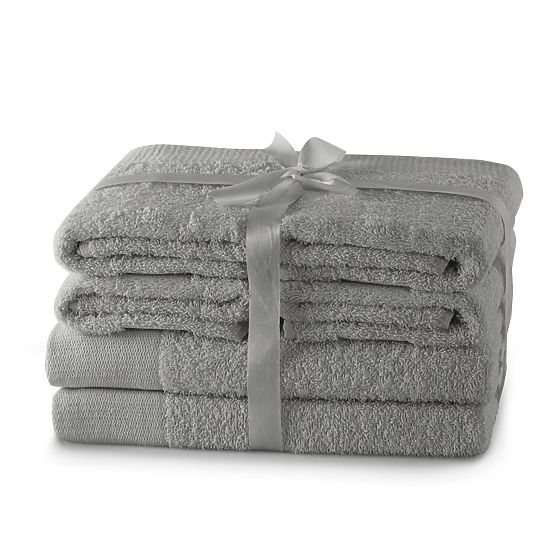 AMARI törölköző - AMELIAHOME szürke szín klasszikus stílus 2*70x140+4*50x100 AmeliaHome