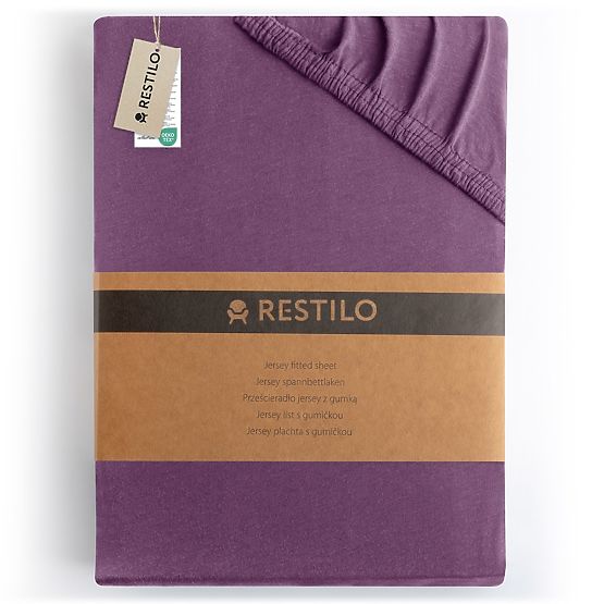 AMBER lepedő lila szín klasszikus stílus anyag jersey 80-90x200 DecoKing
