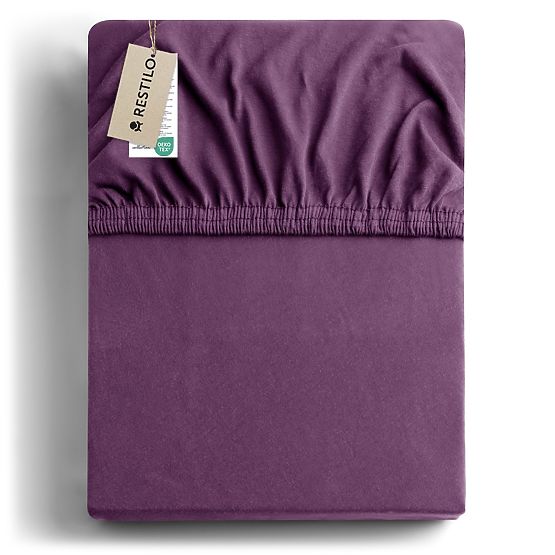AMBER lepedő lila szín klasszikus stílus anyag jersey 80-90x200 DecoKing