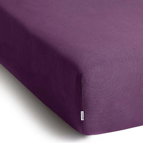 AMBER lepedő lila szín klasszikus stílus anyag jersey 80-90x200 DecoKing