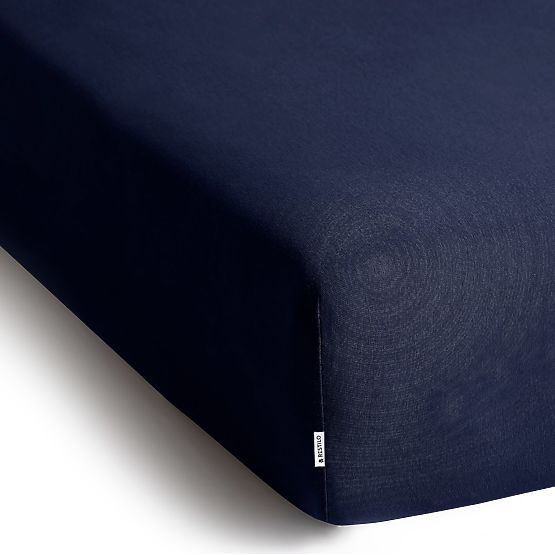 AMBER lepedő tengerészkék szín klasszikus stílus jersey anyag 220-240x220 DecoKing