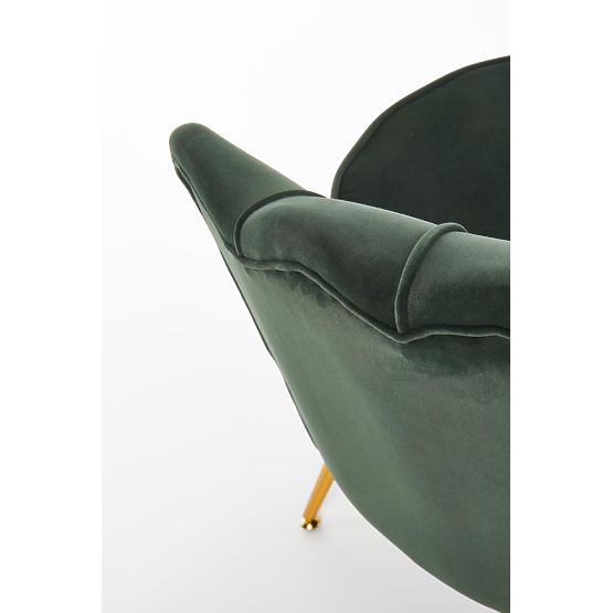 AMORINITO sötétzöld / arany relaxációs szék