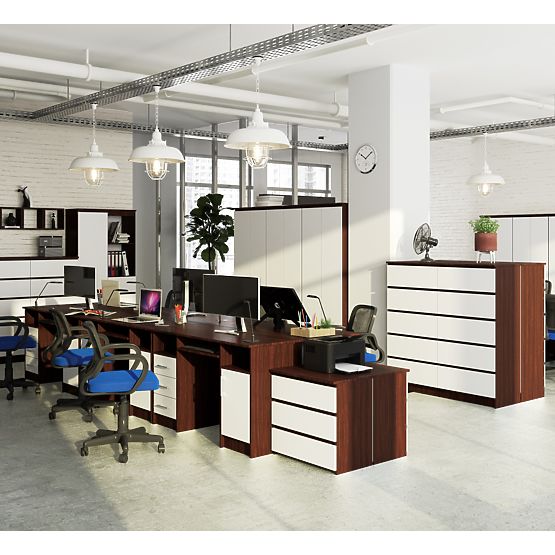 ANA ÍRÓASZTAL WENGE / FEHÉR