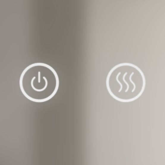 Andrea 80 cm-es kerek, LED világítással ellátott, páramentes függő tükör