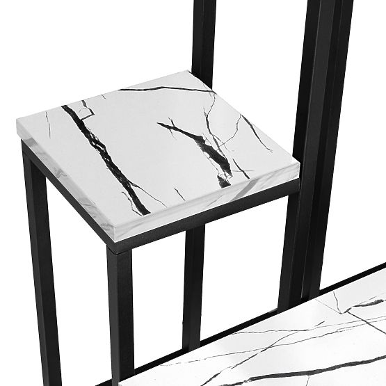 ANTIRES fehér márvány fém virágtartó