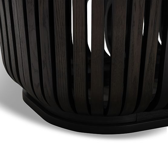 Araia étkezőasztal lamellákkal fekete kőris