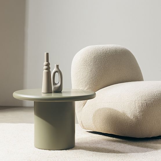 Arce dohányzóasztal 60 cm, olíva, matt