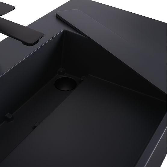 Archi 90 CM Szürke Matt Konglomerátum Mosdókagyló