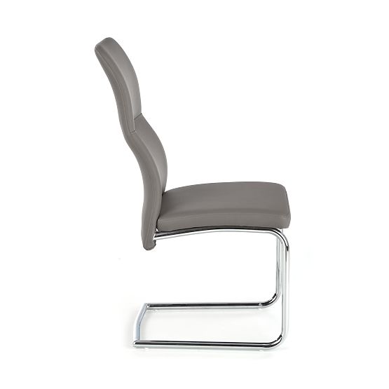 ARCO Krómozott fém szék / öko bőr hamuszín (1p=2db)