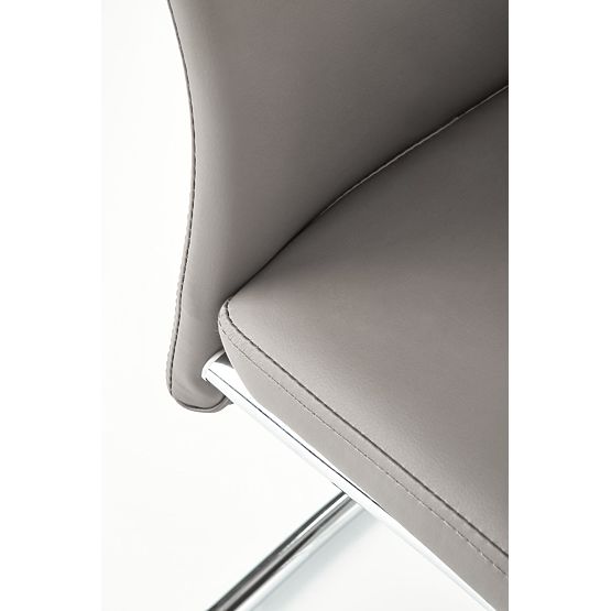 ARCO Krómozott fém szék / öko bőr hamuszín (1p=2db)