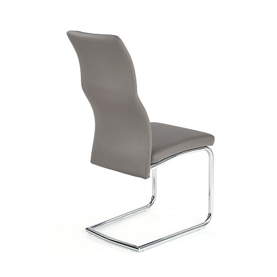 ARCO Krómozott fém szék / öko bőr hamuszín (1p=2db)