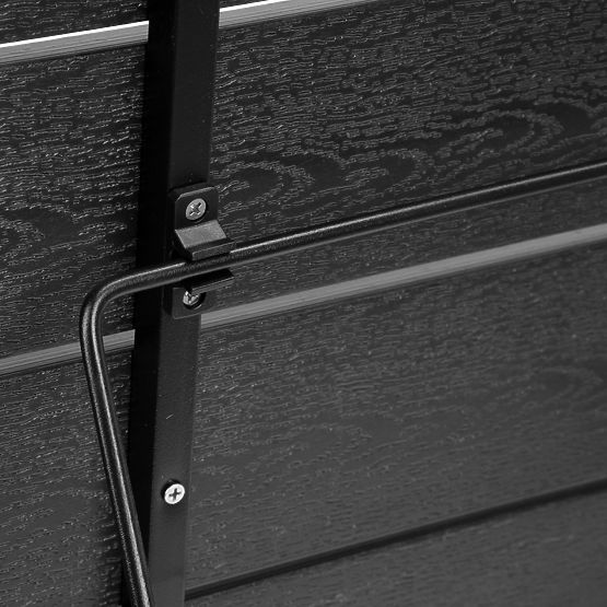 ARETTO fekete összecsukható erkélyasztal