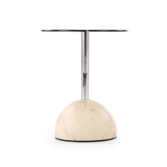 ARIANA dohányzóasztal, bézs márvány / barna (2db=1ks)