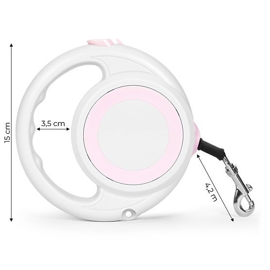 Automatikus póráz kutyának vagy macskának blokkolással, 4,2 m hosszú