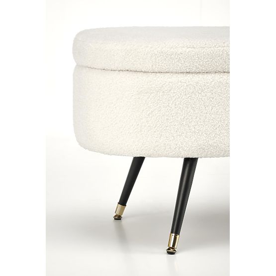 AVEIRO pad krém színben, tárolóhellyel