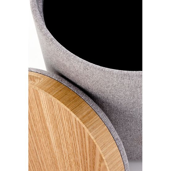 AVIKO 2 darabos puff készlet, világosszürke (1p=1db)