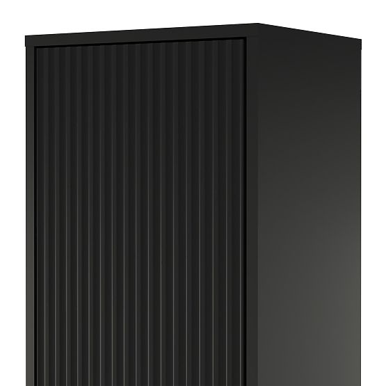 Avila fürdőszobai szekrényoszlop, bordázott, arany fogantyú, fekete