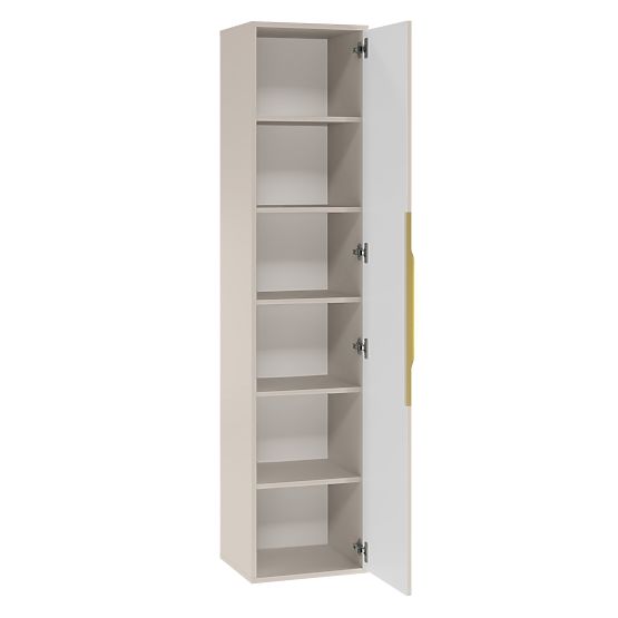 Avila fürdőszobai szekrényoszlop, bordázott, arany fogantyú, kasmír