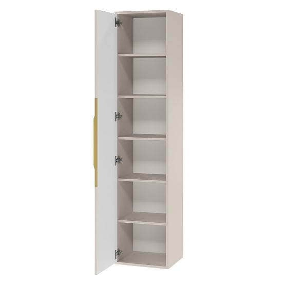 Avila fürdőszobai szekrényoszlop, bordázott, arany fogantyú, kasmír