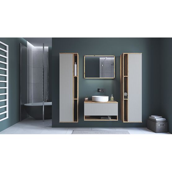 AVIOLA Mosdó alatti szekrény 80/1S artisan tölgy (1p=1db)