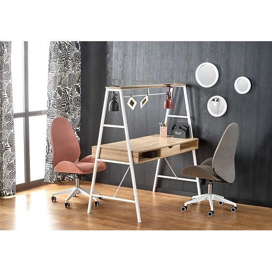 B48 íróasztal sonoma tölgy / fehér (1p=1db)