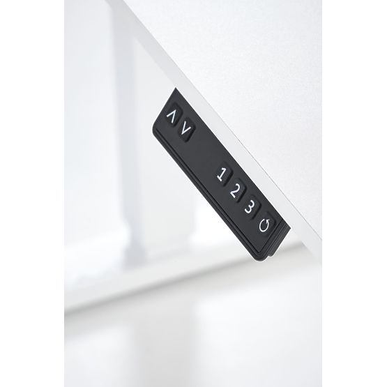 B53 íróasztal magasságállítási funkcióval, fehér (2p=1db)