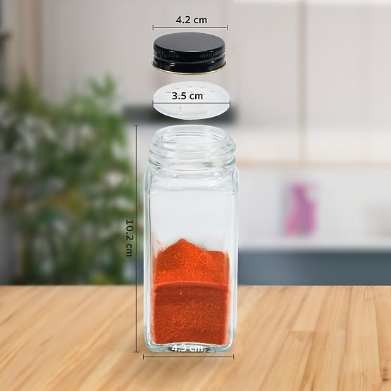 BAKER 24 darabos fűszeres üvegkészlet