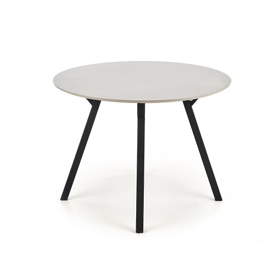 BALROG kerek asztal, szerkezet - fekete, lap - világosszürke (2p=1ks)